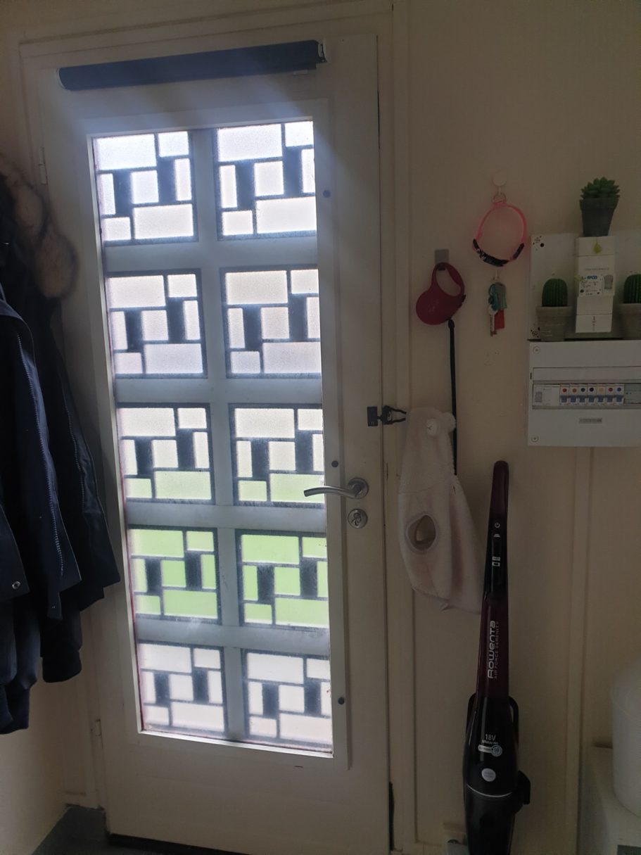 Deux portes PVC vue intérieure avant après