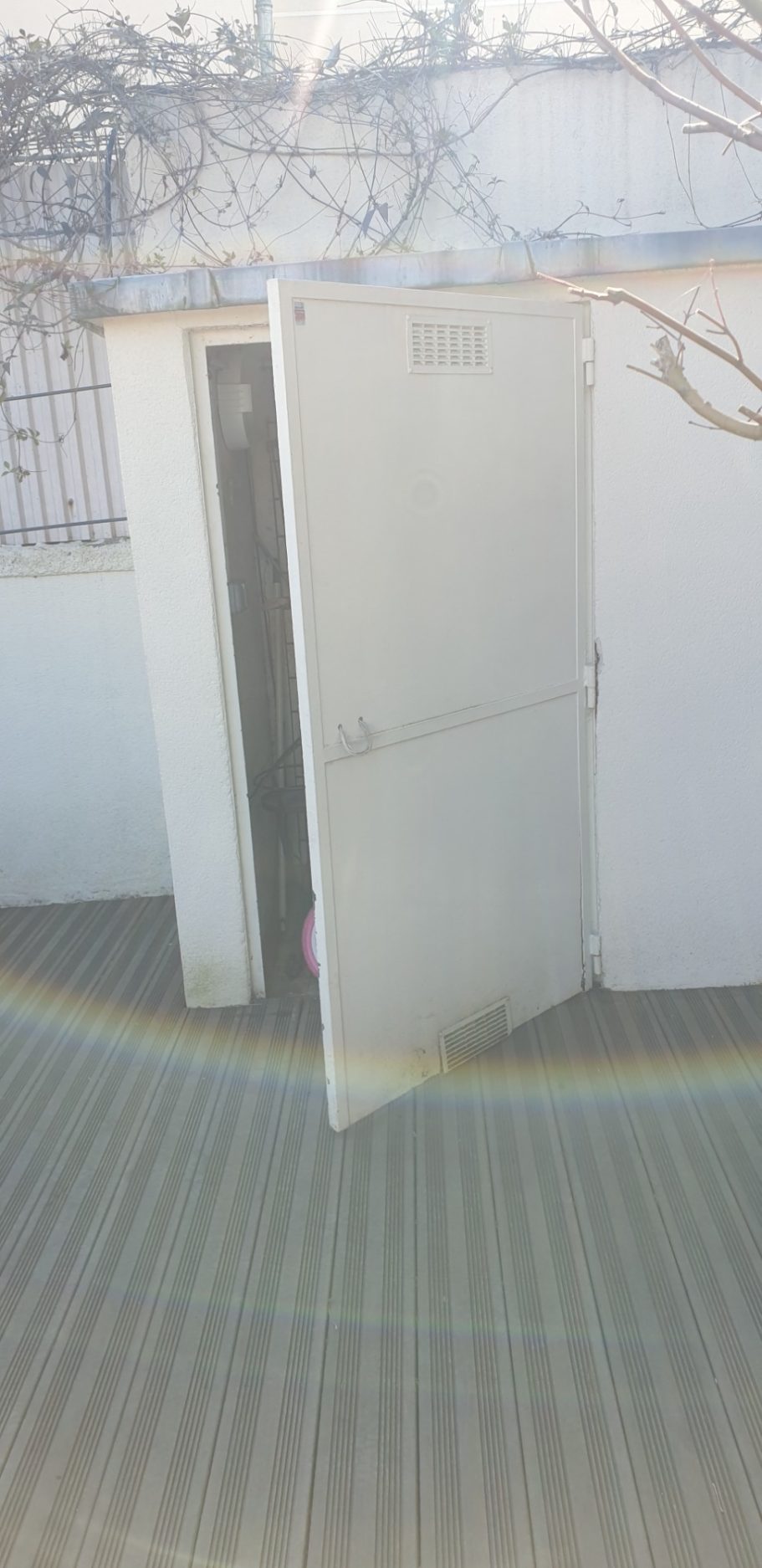 Bloc porte blindé avant / après